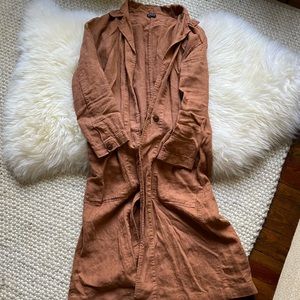 Esby apparel Baronne Linen Duster